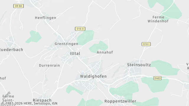 Carte de la zone d'intervention à Illtal