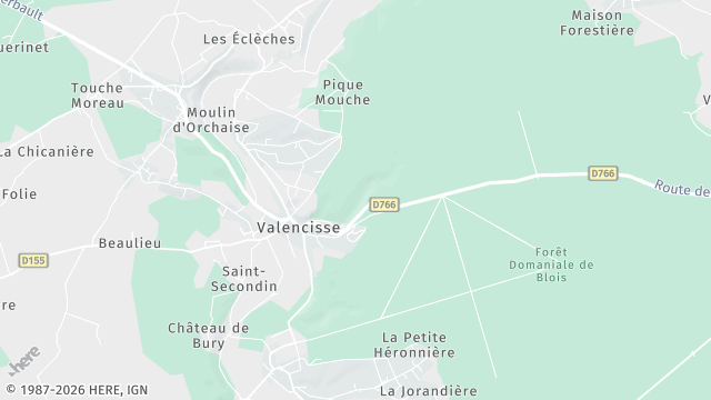 Carte de la zone d'intervention à Valencisse