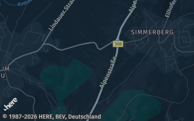 Heizung Map of Weiler-Simmerberg