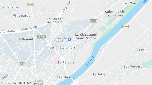 Carte de la zone d'intervention à La Chaussée-Saint-Victor