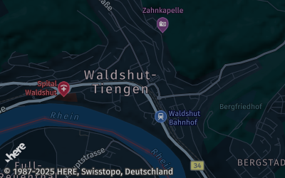 Heizung Map of Waldshut-Tiengen