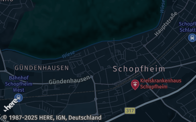 Heizung Map of Schopfheim