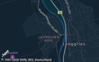 Heizung Map of Lenggries