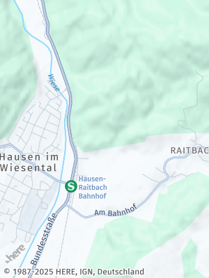 Here Map of Hausen im Wiesental
