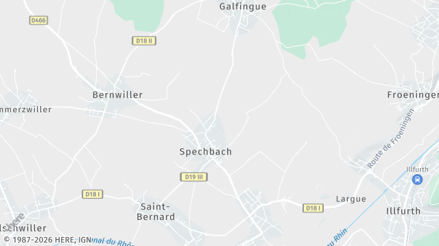 Carte de la zone d'intervention à Spechbach