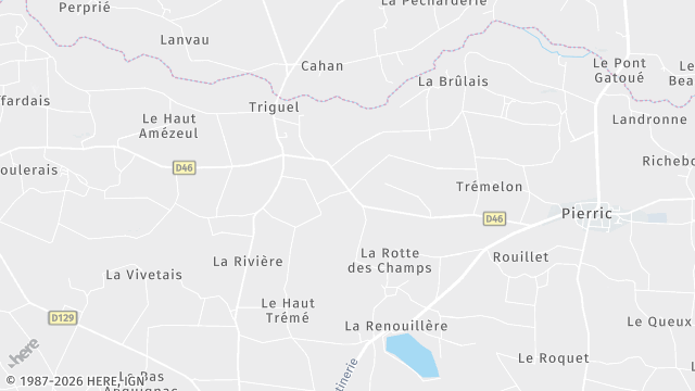 Carte de la zone d'intervention à Pierric