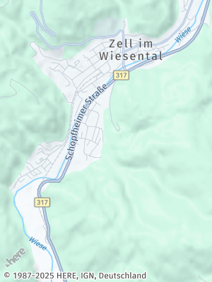 Here Map of Zell im Wiesental