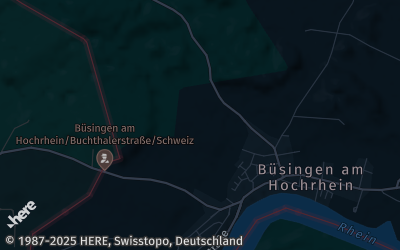 Heizung Map of Büsingen am Hochrhein