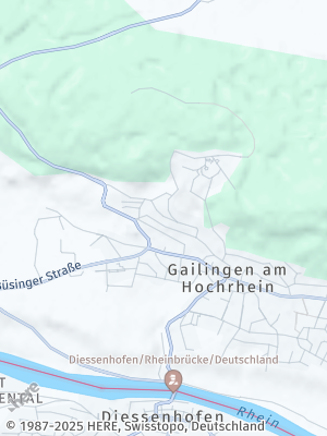 Here Map of Gailingen am Hochrhein