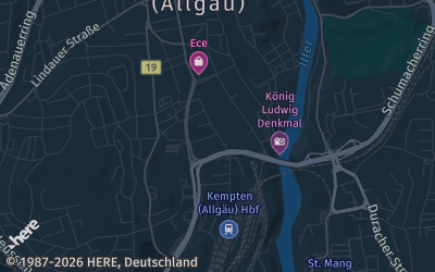 Heizung Map of Kempten