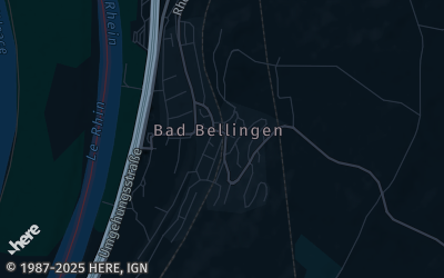 Heizung Map of Bad Bellingen