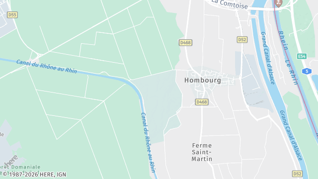 Carte de la zone d'intervention à Hombourg