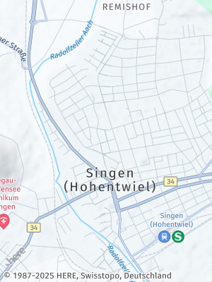 Here Map of Singen