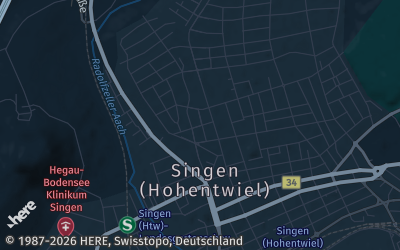Heizung Map of Singen