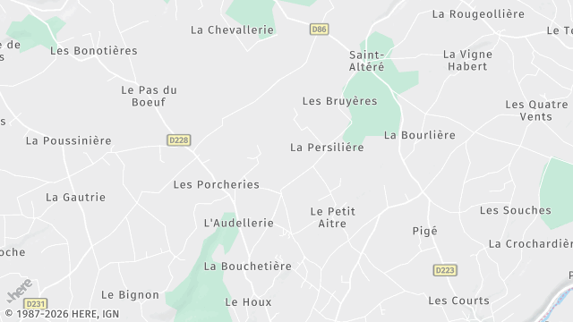 Carte de la zone d'intervention à Loir en Vallée