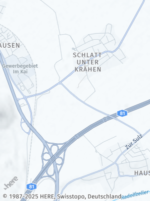 Here Map of Schlatt unter Krähen