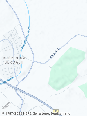 Here Map of Beuren an der Aach
