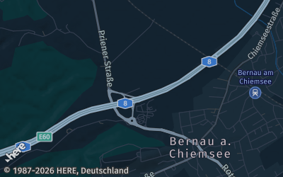 Heizung Map of Bernau am Chiemsee