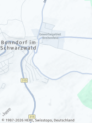 Here Map of Bonndorf im Schwarzwald