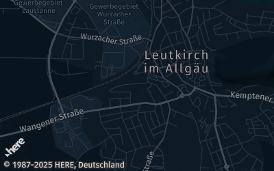 Heizung Map of Leutkirch im Allgäu