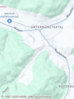 Here Map of Münstertal / Schwarzwald