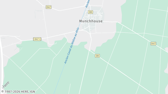 Carte de la zone d'intervention à Munchhouse
