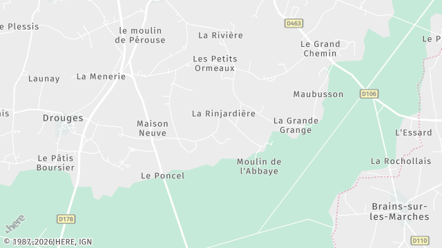 Carte de la zone d'intervention à Rannée