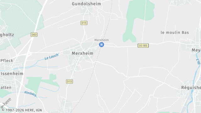Carte de la zone d'intervention à Merxheim