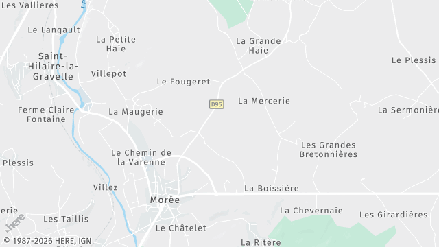 Carte de la zone d'intervention à Morée