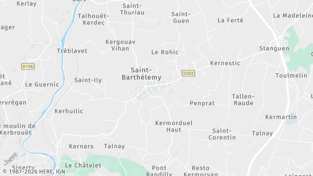 Carte de la zone d'intervention à Saint-Barthélemy