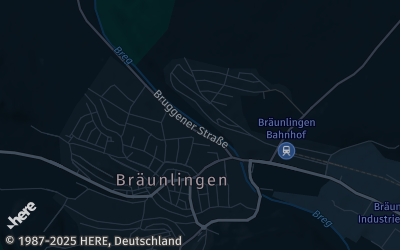 Heizung Map of Bräunlingen