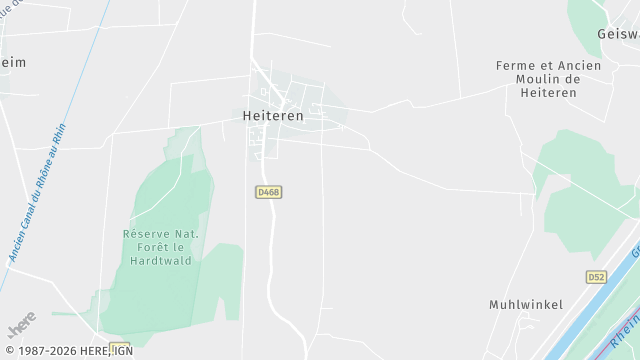 Carte de la zone d'intervention à Heiteren