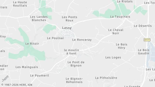 Carte de la zone d'intervention à Lassy