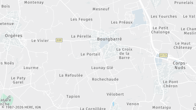 Carte de la zone d'intervention à Bourgbarré