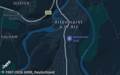 Heizung Map of Altenmarkt an der Alz