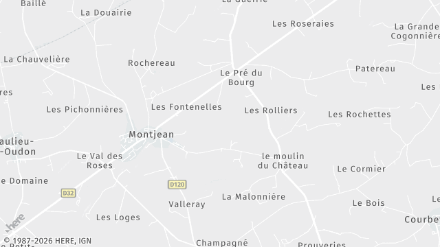 Carte de la zone d'intervention à Montjean