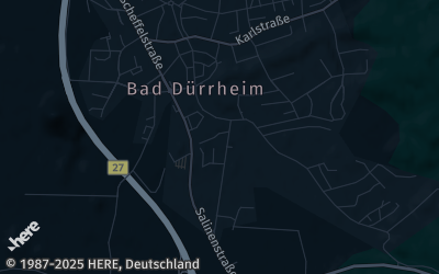 Heizung Map of Bad Dürrhe