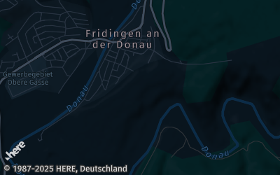 Heizung Map of Fridingen an der Donau