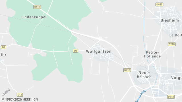 Carte de la zone d'intervention à Wolfgantzen