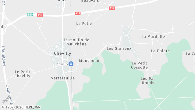 Carte de la zone d'intervention à Chevilly