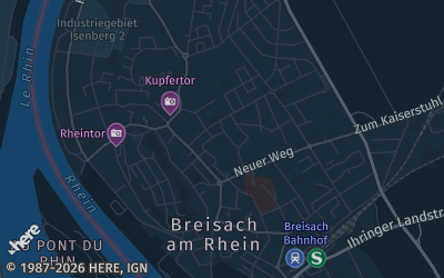 Heizung Map of Breisach am Rhein