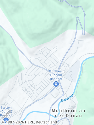 Here Map of Mühlheim an der Donau