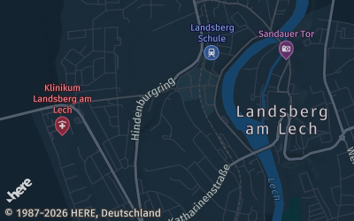 Heizung Map of Landsberg am Lech