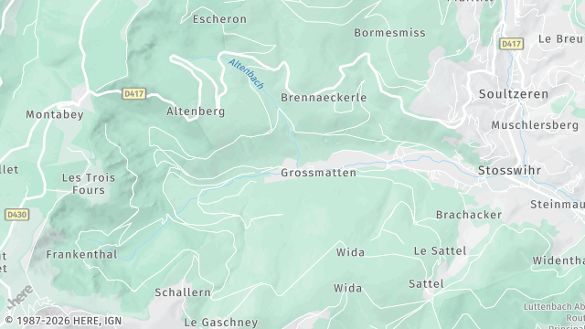 Carte de la zone d'intervention à Stosswihr