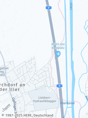 Here Map of Kirchdorf an der Iller