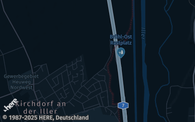 Heizung Map of Kirchdorf an der Iller