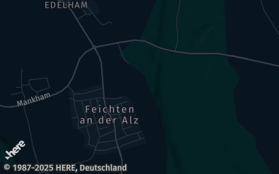 Heizung Map of Feichten an der Alz