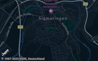 Heizung Map of Sigmaringen