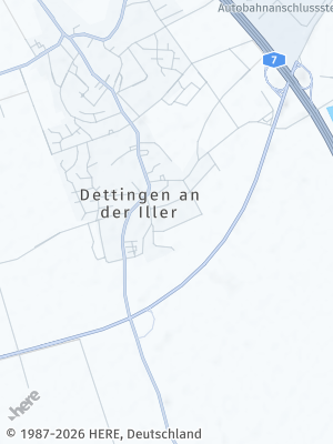 Here Map of Dettingen an der Iller