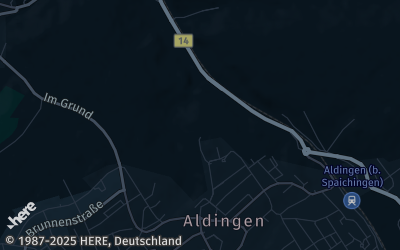 Heizung Map of Aldingen